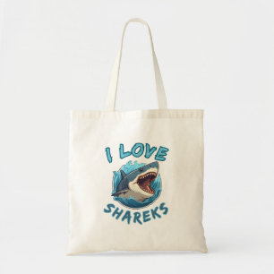 Tote Bag J'aime les requins Fisher