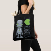 Tote Bag J'aime les robots (De près)