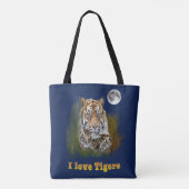 Tote Bag J'aime les tigres (Dos)
