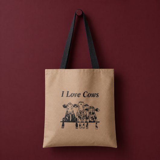 Tote Bag J'aime les vaches