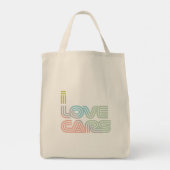 Tote Bag J'aime les voituresSac à dos (Dos)