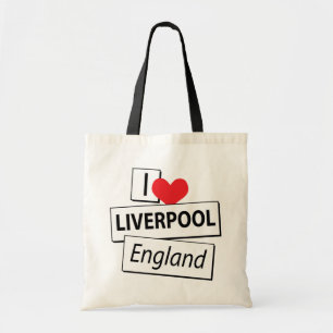 Tote Bag J'aime Liverpool Angleterre