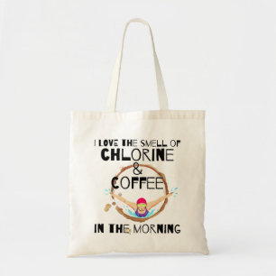 Tote Bag J'aime l'odeur du Chlorine et du Café.w
