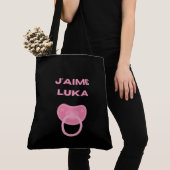 Tote Bag j'aime luka (De près)