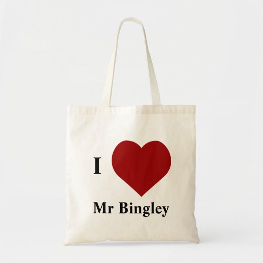 Tote Bag J'aime M. Bingley (Devant)