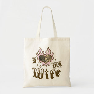 Tote Bag J'aime ma femme - Brown - DingusDesign