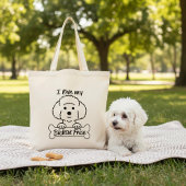 Tote Bag J'aime ma levure de Bichon