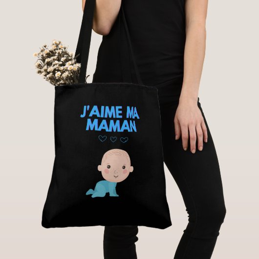 Tote Bag J'aime ma maman (De près)