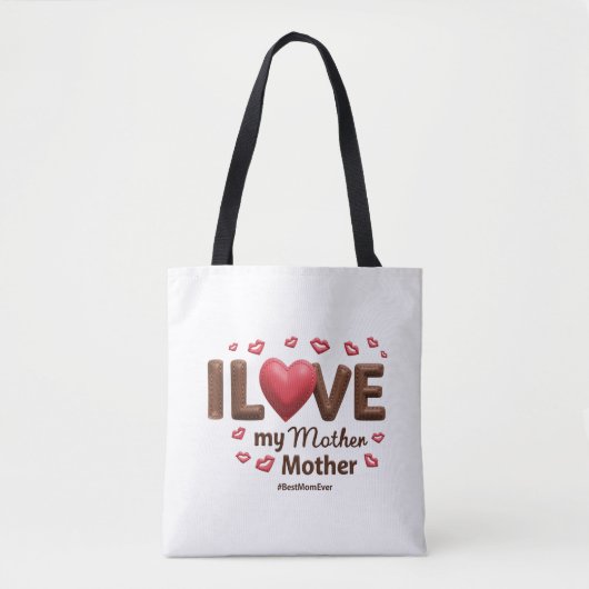 Tote Bag J'aime ma mère (Devant)