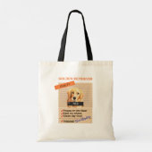 Tote Bag J'Aime Ma Mignonne Golden Retriever Mauvaises Habi (Dos)