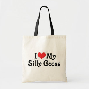 Tote Bag J'aime ma oie idiote