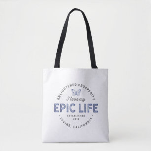 Tote Bag J'aime ma vie épique Fourre-tout