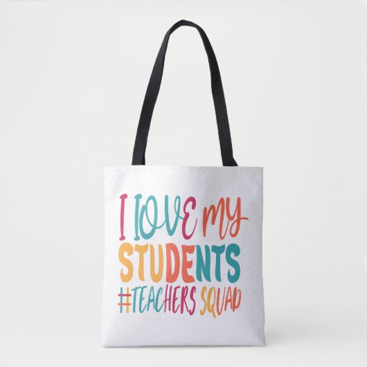 TOTE BAG J'AIME MES ÉTUDIANTS. (Devant)