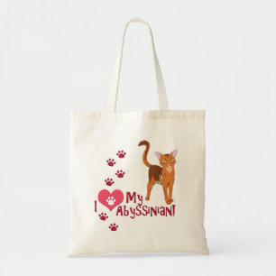 Tote Bag J'Aime Mon Abyssinian !