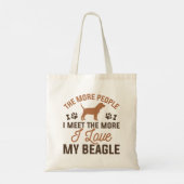 Tote Bag J'aime mon Beagle (Dos)