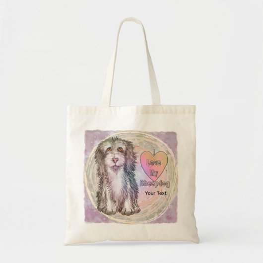 Tote Bag J'aime mon berger (Devant)