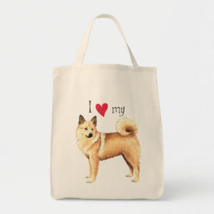 Tote Bag J'aime mon Buhund norvégien