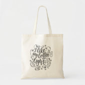 Tote Bag J'aime mon café léger (Devant)