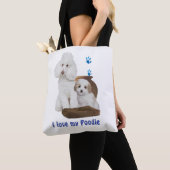 Tote Bag J'aime mon caniche (De près)