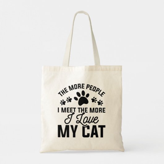 Tote Bag J'Aime Mon Chat (Dos)