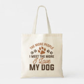 Tote Bag J'Aime Mon Chien (Dos)