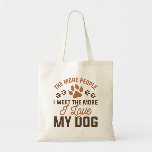 Tote Bag J'Aime Mon Chien (Devant)