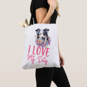 Tote Bag J'aime mon chien (De près)