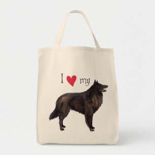 Tote Bag J'aime mon chien de berger belge
