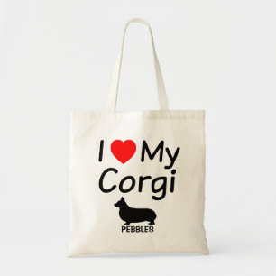 Tote Bag J'Aime Mon Chien De Corgi