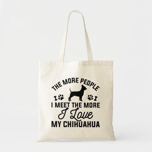 Tote Bag J'Aime Mon Chihuahua (Devant)