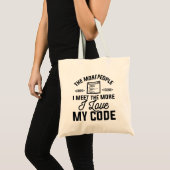Tote Bag J'aime mon code (Devant (produit))