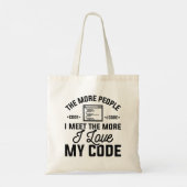 Tote Bag J'aime mon code (Dos)