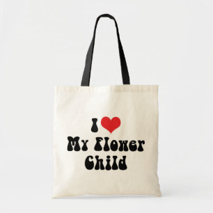 Tote Bag J'aime mon enfant fleur