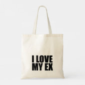 Tote Bag J'aime mon ex (Dos)