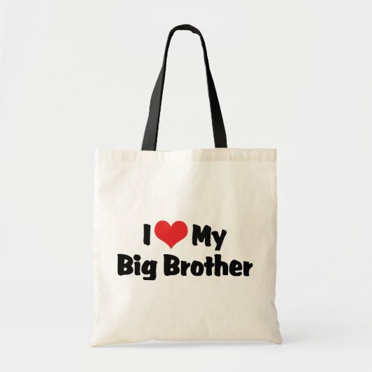 Tote Bag J'aime mon grand frère (Devant)
