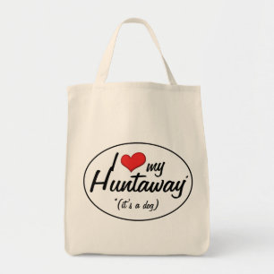 Tote Bag J'aime mon Huntaway (c'est un chien)