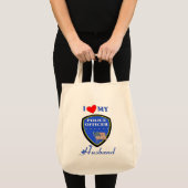 Tote Bag J'aime mon mari de police (Devant (produit))