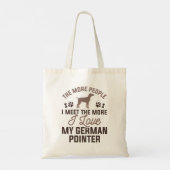 Tote Bag J'Aime Mon Pointeur Allemand (Dos)