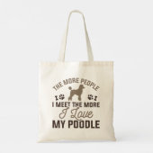 Tote Bag J'Aime Mon Poodle (Dos)