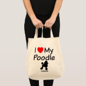 Tote Bag J'Aime Mon Poodle (Devant (produit))