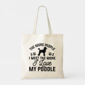 Tote Bag J'Aime Mon Poodle (Dos)