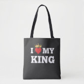 Tote Bag J'aime mon roi (Devant)