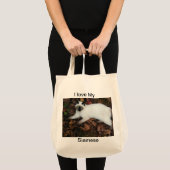 Tote Bag J'aime mon siamois, (c) 2010 Fourre-tout (Devant (produit))