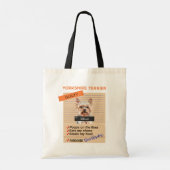 Tote Bag J'Aime Mon Yorkshire Terrier Malgré Les Mauvaises  (Dos)
