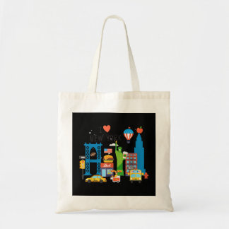 Tote Bag J'aime New York City NY Icons Souvenir Cadeau