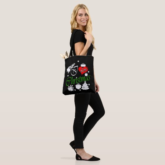 Tote Bag J'aime Noël (Sur le modèle)