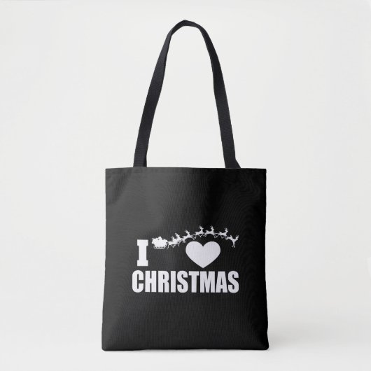 Tote Bag J'aime Noël (Devant)