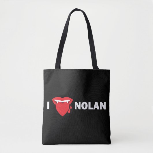 Tote Bag J'aime Nolan Fourre-tout (foncé) (Devant)