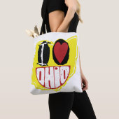 Tote Bag J'Aime Ohio Sourire Un Visage Heureux (De près)