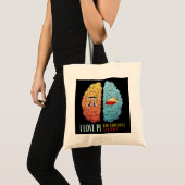 Tote Bag J'Aime Pi Quelqu'Un A Dit Pie (Devant (produit))